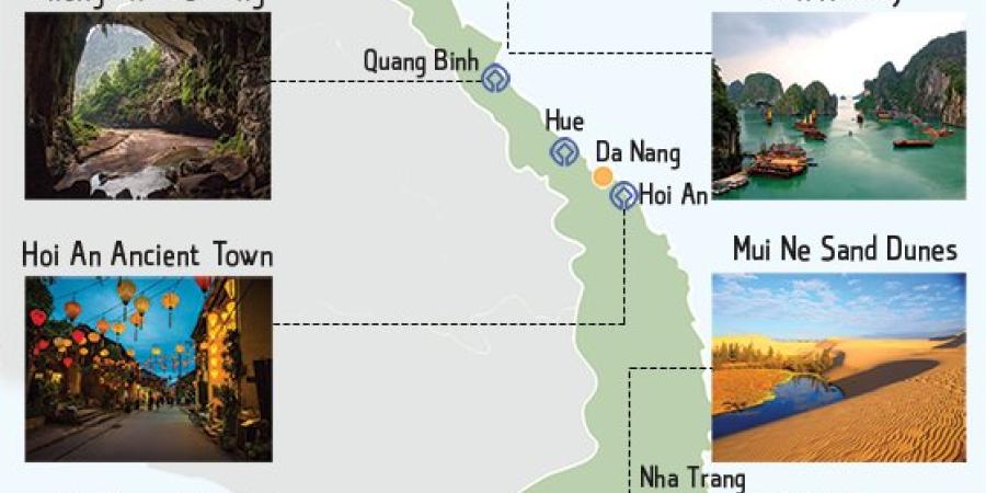 Carte du Vietnam